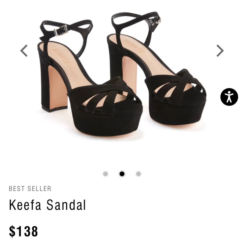 Schutz Keefa platform Heels in Black Suede